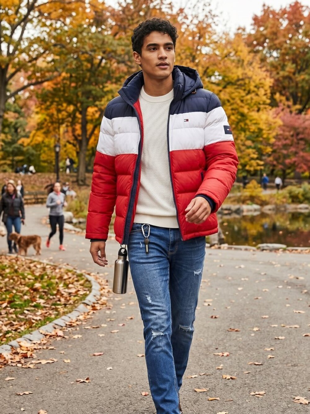 Tommy Hilfiger Quilted Puffer Hooded High Loft Insulated Puffer Jacket (NWT)